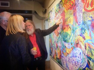 George Gittoes at the “Vincent & The Snow Monkey” Exhibition 2014
