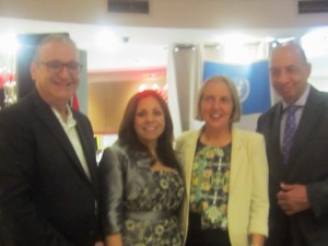 His Excellency Izzat Abdulhadi, Ambassador, Marcelle Mansour, The Hon Senator Lee Rhiannon and Issa Shaweesh