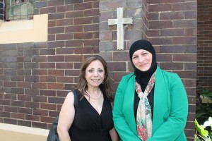 Marcelle Mansour & Souzan Aoun at Mary MacKillop Musum North Sydney Feb 2015