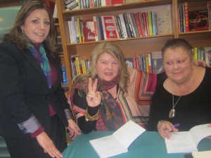 Marcelle Mansour with both Authors authors Lynda-ann Blanchard & Hannah Middleton