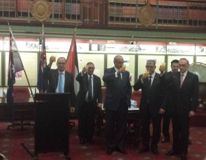 Cheers at the Palestinian National Day at the NSW Parliament 11/11/2015