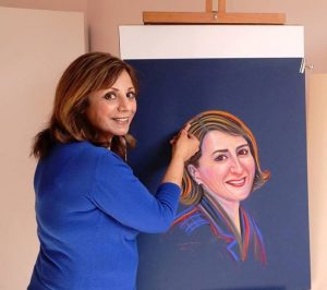 Marcelle Mansour's Painting the Hon. Gladys Berejiklian MP, NSW Treasurer